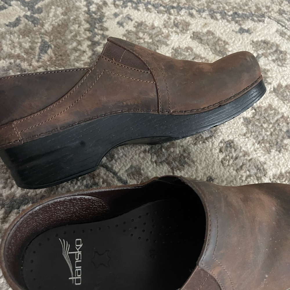 Dansko professional Brown oiled Leather Clogs size 41 - Picture 5 of 9